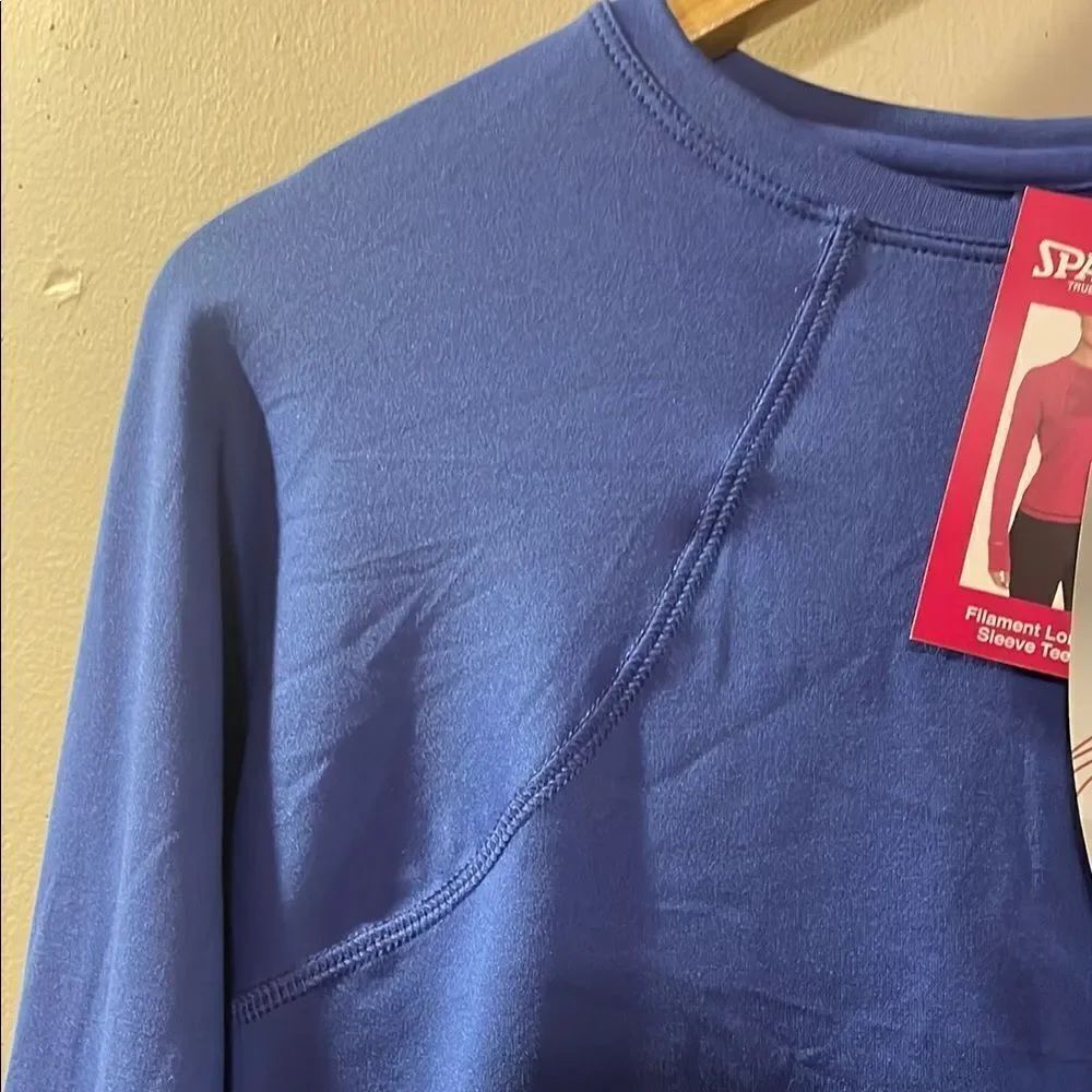 Spalding Blue Long Sleeve Shirt - Picture 7 of 8